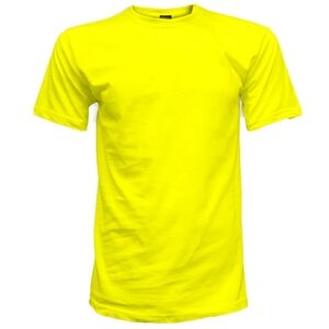 Gemrock Men's Solid Color T-Shirt - Yellow